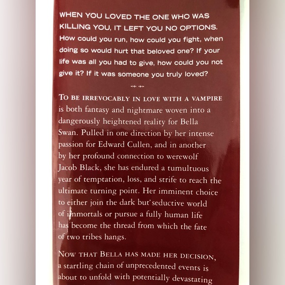 🖤❤️Twilight Saga Breaking Dawn Hardcover Book - Picture 6 of 8